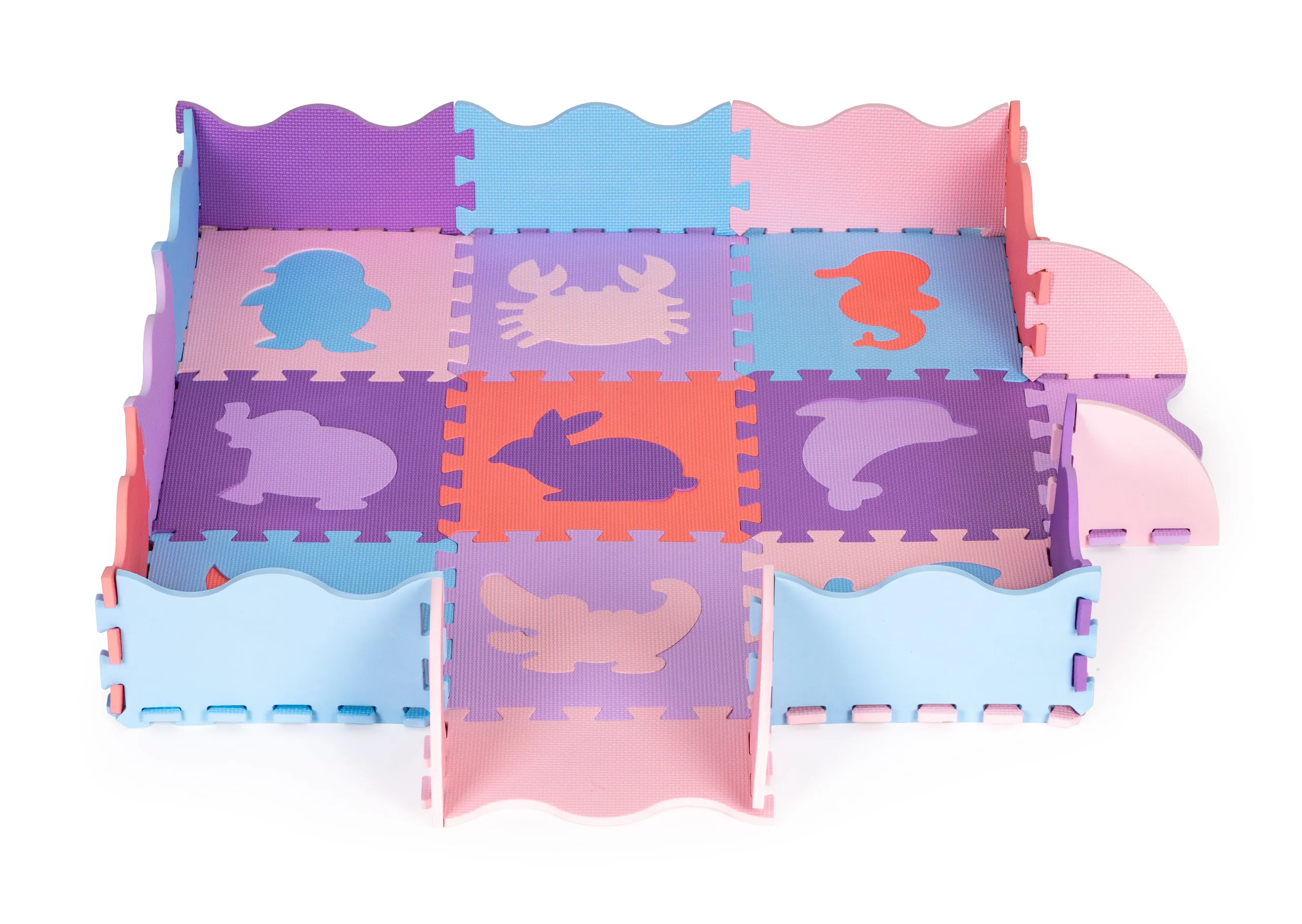 Iplay puzzle pjenasta podloga ljubičasta 25 elemenata - cover