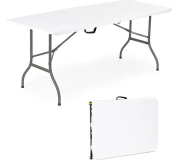 Sklopivi catering stol bijeli 180cm - cover