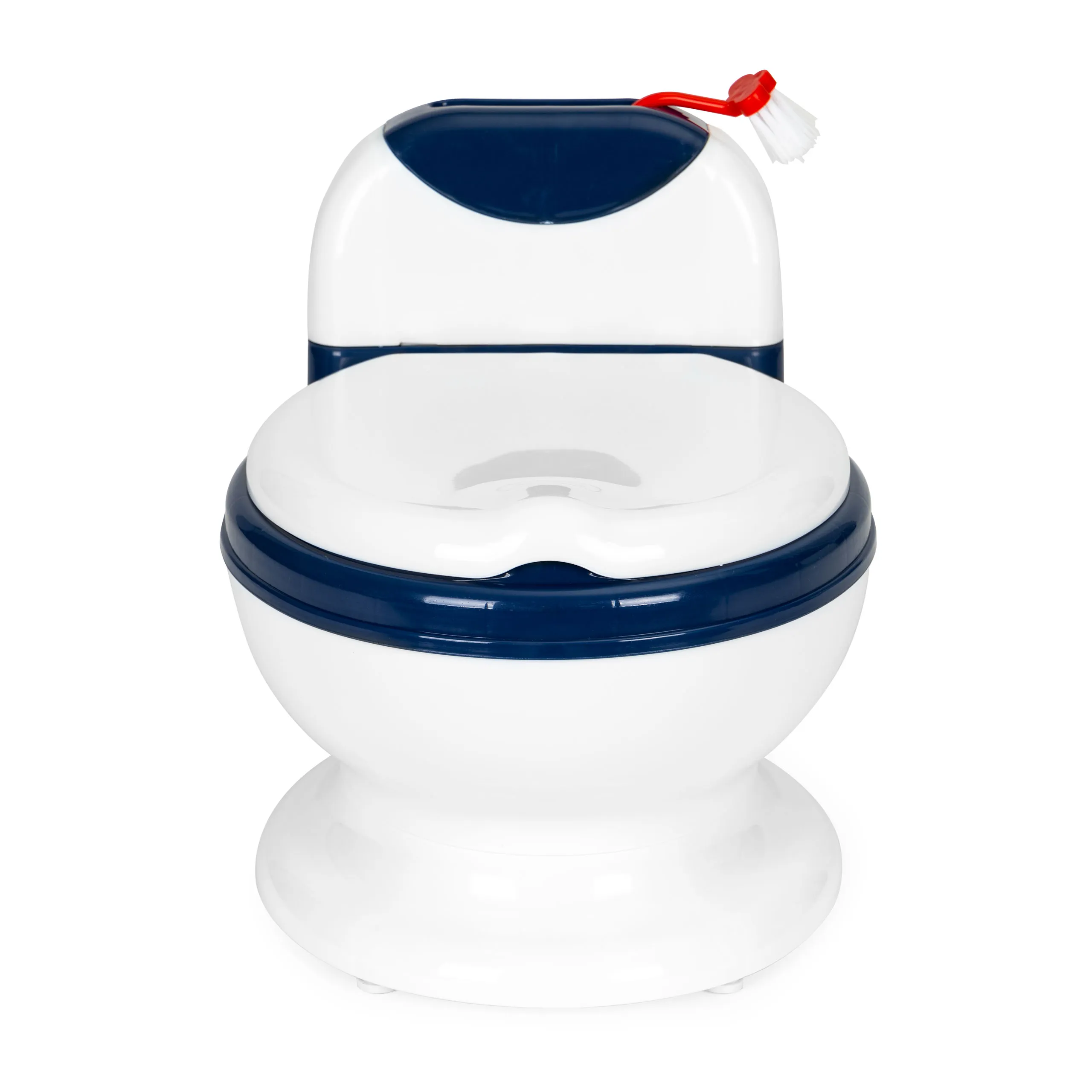 EcoToys WC kahlica bijelo-plava sa četkom za čišćenje - cover