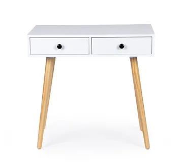 Ormarić s dvije ladice bijeli - cover