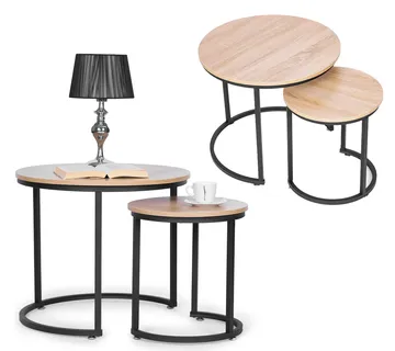 moderni kućni set od 2 stola za dnevni boravak - cover