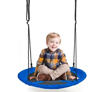 Ljuljačka gnijezdo za djecu plava 100cm - cover