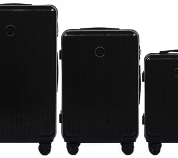WINGS 100 % Policarbon set 3 kofera L, M, S, Black / 5 godina jamstva - cover