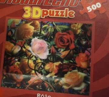 3D puzzle - RUŽE, 500 dijelova - cover