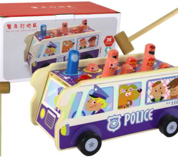 Drvena arkadna igra Dodgeball - policijski autobus - cover