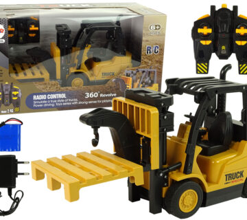 Remote Controlled Forklift Truck 360 Degree Rotation Yellow Pilot - cover