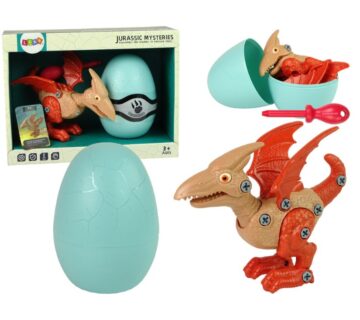 Set dinosaur Pterodactyl crveni s jajetom i dodacima - cover