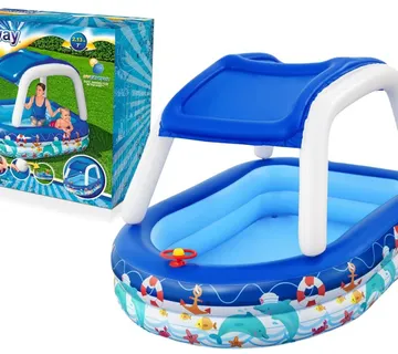 Bestway 54370 bazen na napuhavanje s krovom 213x155x132cm - cover