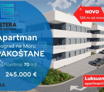 Apartman PRODAJA Pakoštane 70 m2 prizemlje A - cover