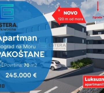 Apartman PRODAJA Pakoštane 70 m2 prizemlje B - cover