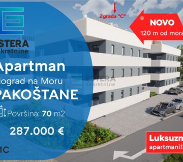 Apartman PRODAJA Pakoštane 70 m2 prizemlje C - cover