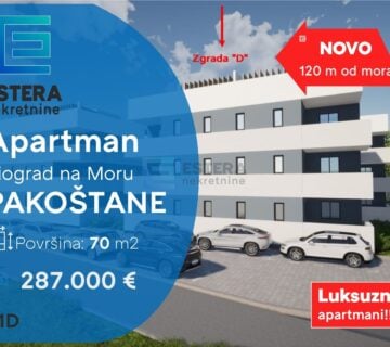 Apartman PRODAJA Pakoštane 70 m2 prizemlje D - cover