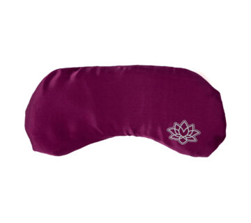 Bodhi Yoga Bodhi svileni meditacijski jastuk za oči s lavandom 24 cm Boja: boja patlidžana - cover