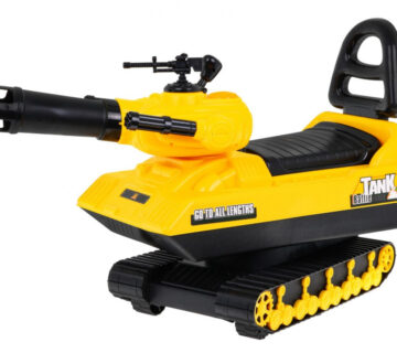 Dječja guralica A tank - žuta - cover