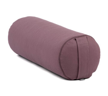 Bodhi Yoga Bolster valjak za jogu ECO spelt 100% organski pamuk 65 x 22 cm Boja: ljubičasta - cover