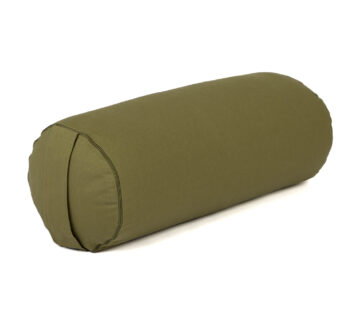 Bodhi Yoga Bolster valjak za jogu ECO spelt 100% organski pamuk 65 x 22 cm Boja: smeđa - cover