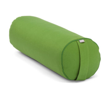 Bodhi Yoga Bolster valjak za jogu ECO spelt 100% organski pamuk 65 x 22 cm Boja: zelena - cover