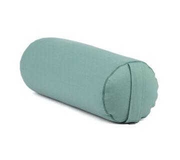 Bodhi Yoga Bolster valjak za jogu ECO spelt 100% organski pamuk 65 x 22 cm Boja: svijetloplava (Aqua) - cover