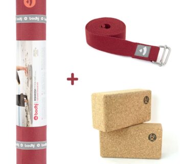 Bodhi Yoga Bodhi Rishikesh Premium set za početnike crveni 183 x 60 cm 4,5 mm - cover