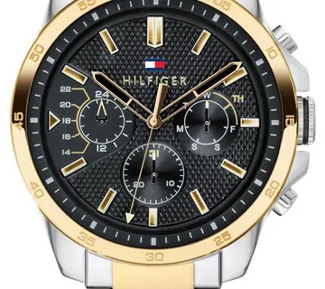 Tommy Hilfiger muški sat Decker, srebrno/zlatni - cover