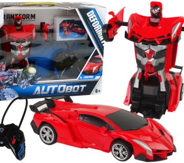 Auto na daljinsko upravljanje Transformers 2u1 sa drift efektom - crveni - cover