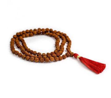 Lotuscrafts Lotuscratfs Rudraksha Mala 108 perli s crvenim resicama - cover