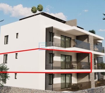 Apartman PRODAJA POGLED NA MORE Turanj, 74,30 m2, prvi kat, parking - cover