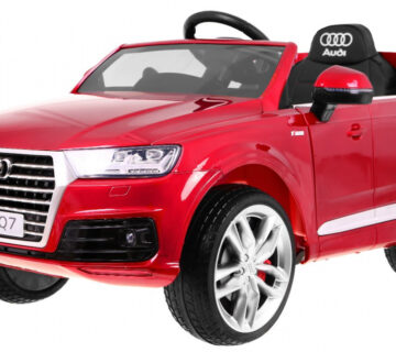 Licencirani auto na akumulator Audi Q7 - crveni/lakirani - cover