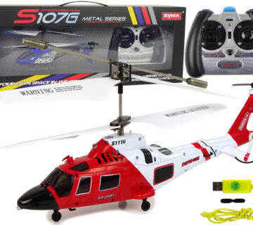 Helikopter na daljinsko upravljanje SYMA S111G - crveno/bijeli - cover