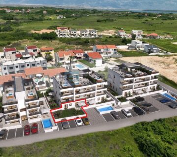 PRODAJA apartman Privlaka 67,39 m2, prodaja, 120m od mora, vrt - cover