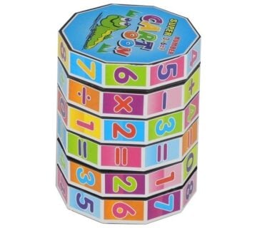 Edukativni drveni matematički valjak - šareni - cover