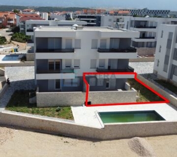 PRODAJA apartman Novalja 76,22 m2, prodaja, 350m od mora, vrt, bazen - cover