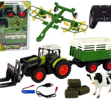 Remote Controlled Farm Machinery Tractor Set 2.4G Rake Accessories - cover