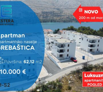 PRODAJA apartman Grebaštica 62,12 m2, 200 m od mora, vrt, parking - cover