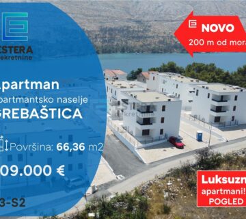 PRODAJA apartman Grebaštica 66,36 m2, 200 m od mora, vrt, parking - cover