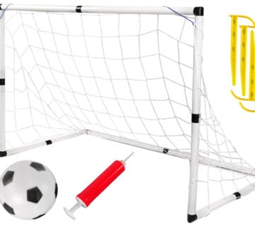 Nogometni gol s pumpom i loptom - cover
