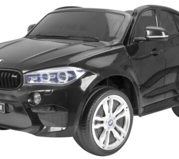 Licencirani auto na akumulator BMW X6M XXL - dvosjed - crni/lakirani - cover