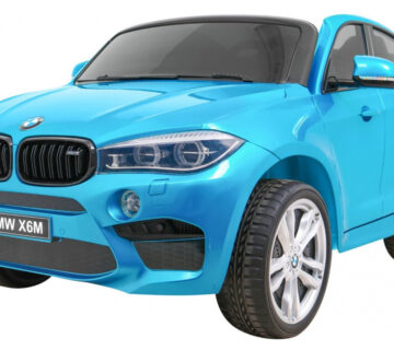 Licencirani auto na akumulator BMW X6M XXL - DVOSJED - plavi/lakirani - cover