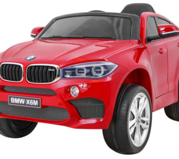 Licencirani auto na akumulator BMW X6M - crveni/lakirani - cover