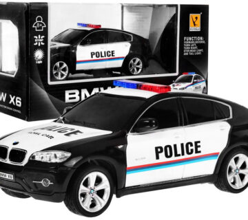 Auto na daljinsko upravljanje 1:24 R/C police Bmw X 6 - crni - cover