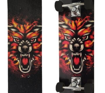 Veliki skateboard s dvostranim printom Lav - cover