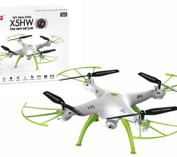 Dron na daljinsko upravljanje X5HW - bijelo/zeleni - cover