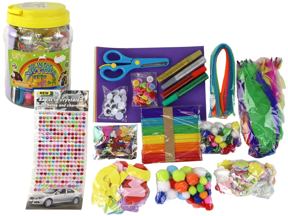 Kreativni umjetnički set u DIY žutoj staklenki - cover