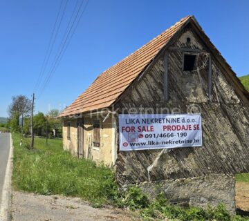 OROVAC ( Otočac ) kuća prizemnica, pomoćna zgrada, vrt, oranica - cover