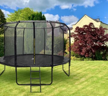 SkyFlyer trampolin + 12FT 366cm s ljestvama - cover