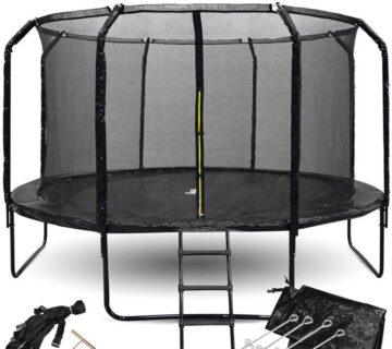 SkyFlyer trampolin + 14FT 426cm s ljestvama - cover