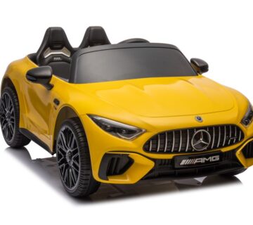 Licencirani auto na akumulator Mercedes AMG SL63  - žuti/lakirani - cover