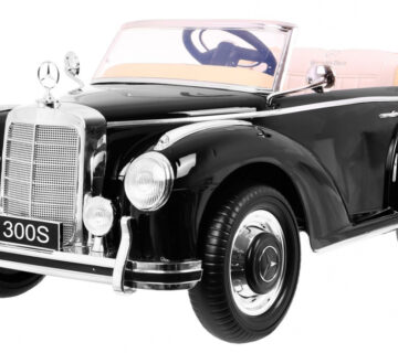 Licencirani auto na akumultor Mercedes Benz 300S RETRO - crni/lakirani - cover