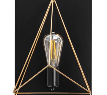 Zidna svjetiljka, staklena kugla Gold App1095-1W Black - cover