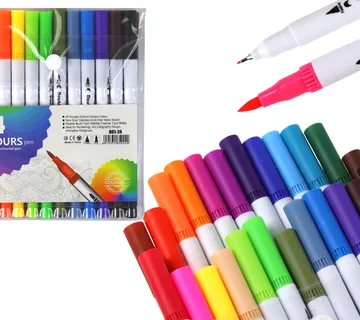 Set od 24 šarenih markera u organizatoru - cover